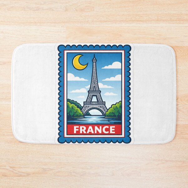 Item preview, France Eiffel Tower Travel Stamp Sticker Magnet designed and sold by CLOUTKULT.
