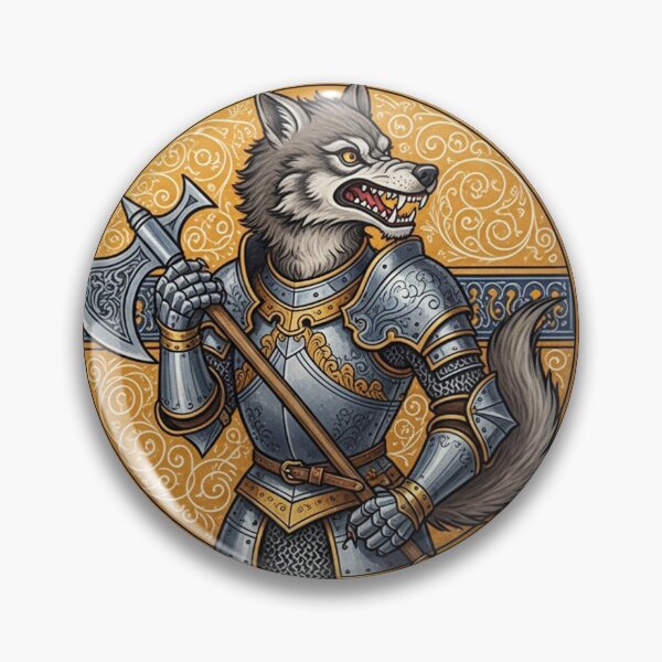 Item preview, Medieval Wolf Knight Vibes designed and sold by bolguzart.