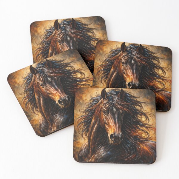 Item preview, Fiery Spirit Horse Portrait designed and sold by Pixel Junkies Studio.