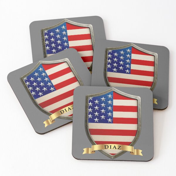 Item preview, Diaz USA Heraldic Name Shield designed and sold by Highlandkings.