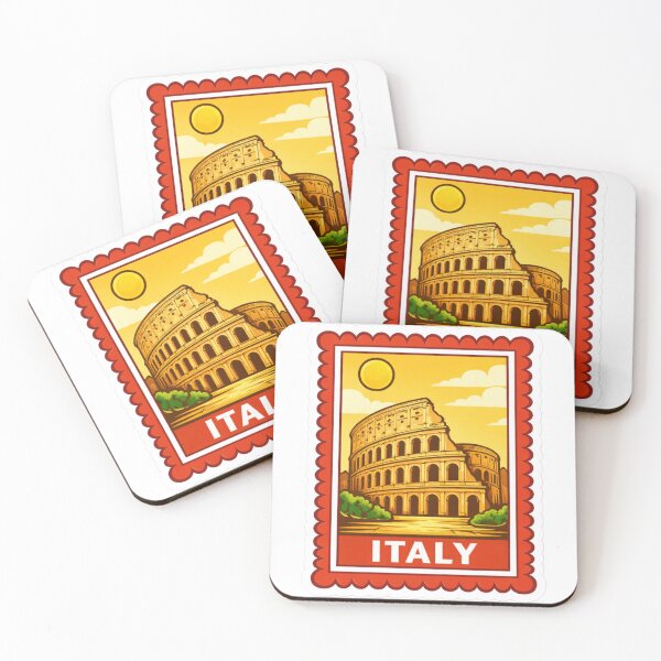 Item preview, Italy Colosseum Travel Stamp Sticker Magnet designed and sold by CLOUTKULT.