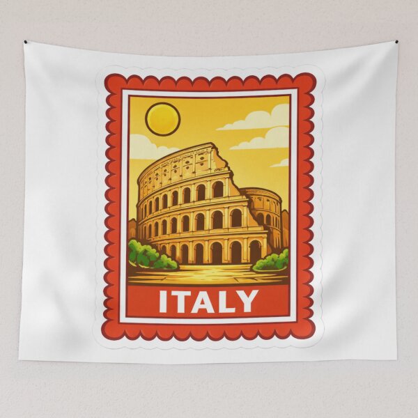 Item preview, Italy Colosseum Travel Stamp Sticker Magnet designed and sold by CLOUTKULT.