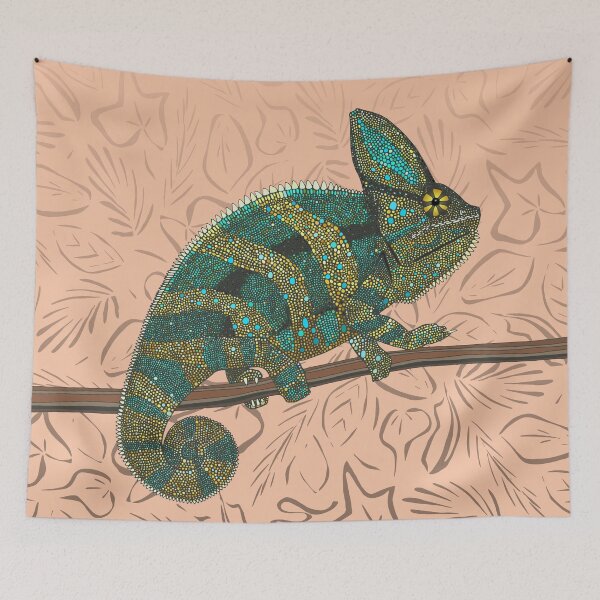 Item preview, veiled chameleon peach designed and sold by scrummy.