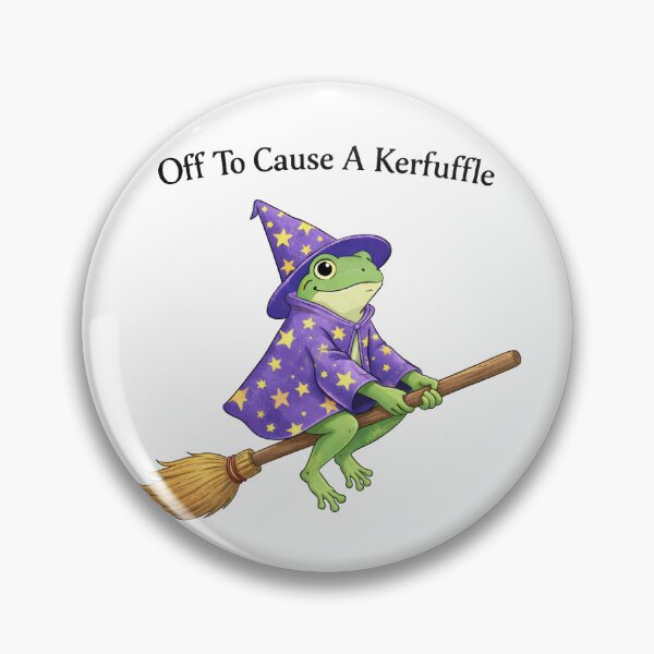 Item preview, Off To Cause A Kerfuffle Groundhog Funny Frog  designed and sold by will freed18.