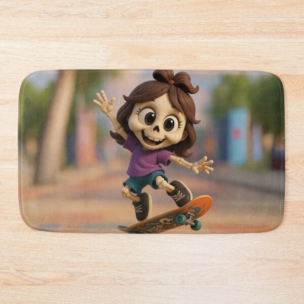 Item preview, Skater Skeleton Girl designed and sold by Sillytoe.
