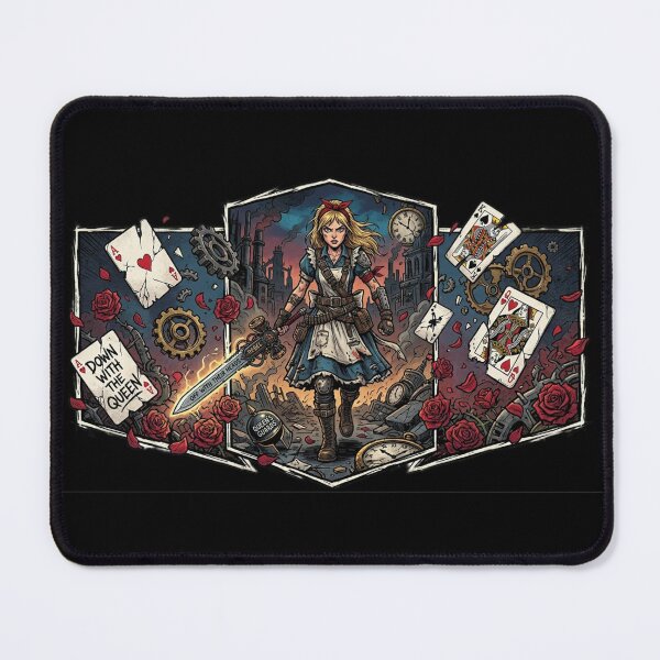 Item preview, Rebel Alice Wonderland Steampunk Comic Art designed and sold by DandoLaTalla.