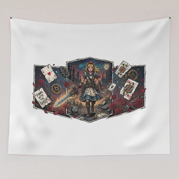 Item preview, Rebel Alice Wonderland Steampunk Comic Art designed and sold by DandoLaTalla.