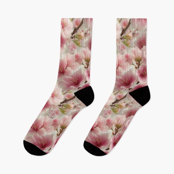 Item preview, Blushing Cherry Blossoms Vibrant Sakura Spring Pattern designed and sold by Nine Lives Studio.