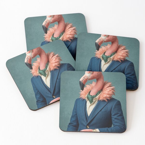 Item preview, flamingo modern art designed and sold by velvetskyco.