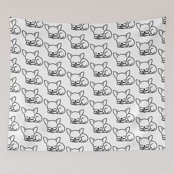 Item preview, White Chihuahua Sleeping designed and sold by NewFoundGifts.