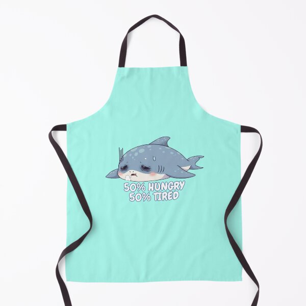 Item preview, 50% Hungry 50% Tired Shark designed and sold by Nature's Chibis.