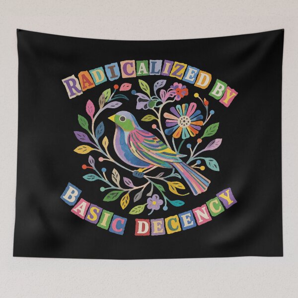 Item preview,  Radicalized by Basic Decency Colorful Bird Floral designed and sold by will freed18.