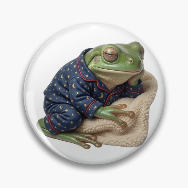 Item preview, Pajama Frog - The Art of Doing Nothing Sleepy Meme designed and sold by Arts Paradise.