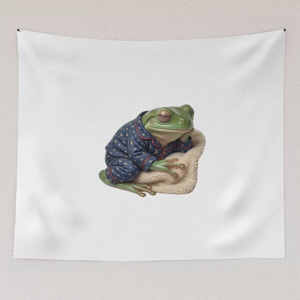 Item preview, Pajama Frog - The Art of Doing Nothing Sleepy Meme designed and sold by Arts Paradise.