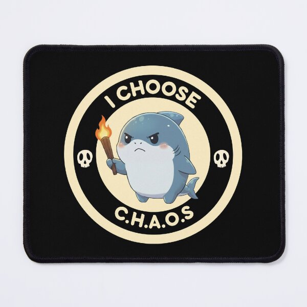 Item preview, I Choose Chaos Chibi Shark designed and sold by Nature's Chibis.