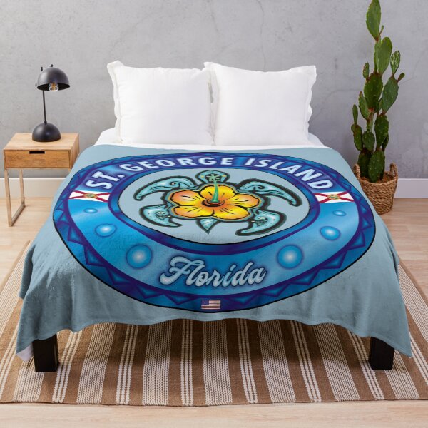 Item preview, St. George Island State Park Florida sea turtle hibiscus designed and sold by studioss76.