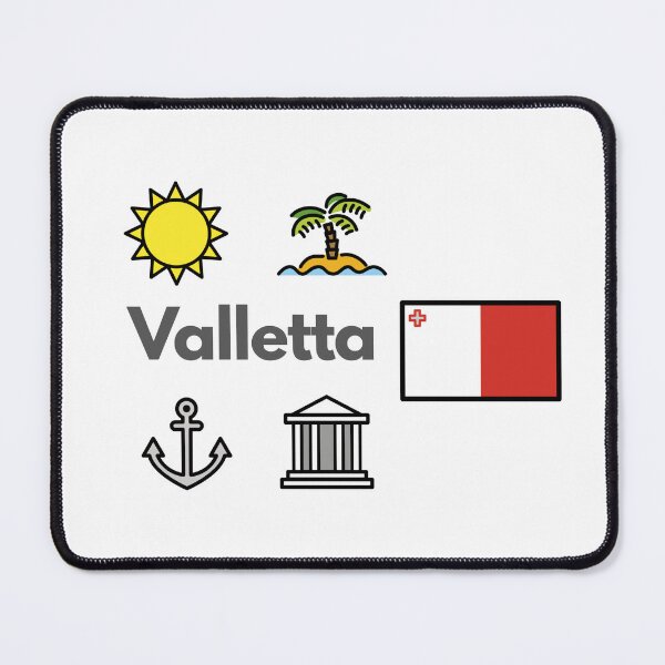 Item preview, Minimalist Valletta City Icons - Malta Travel Souvenir Design designed and sold by iccdesignsshop.