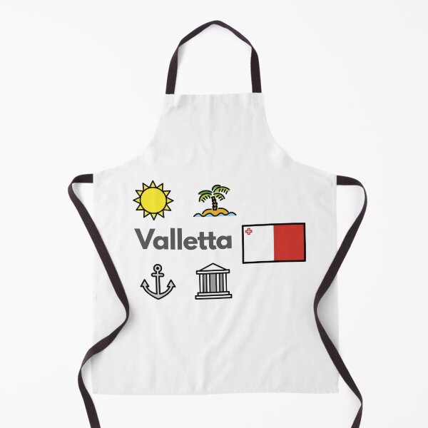 Item preview, Minimalist Valletta City Icons - Malta Travel Souvenir Design designed and sold by iccdesignsshop.