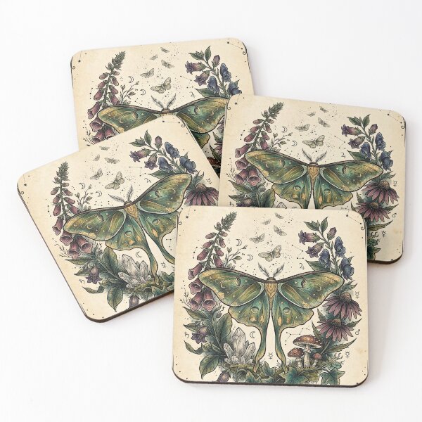 Item preview, The Luna Moth's Night Garden designed and sold by elaemor-art.
