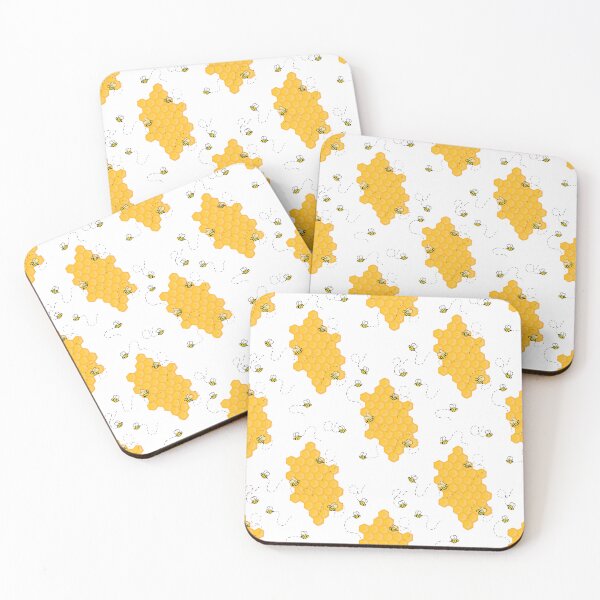 Item preview, Honeycomb and Bees seamless pattern designed and sold by Barker-Designs.