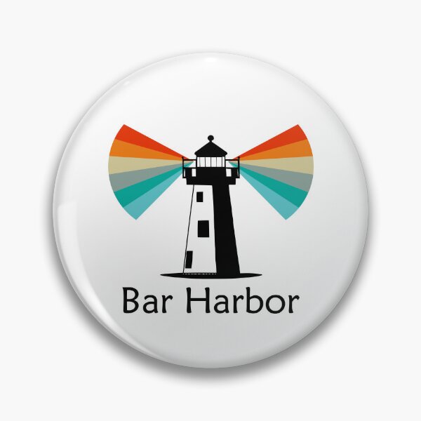 Artikelvorschau, Leuchtturm von Bar Harbor, Maine, Regenbogen entworfen und verkauft von Esskay Designs.