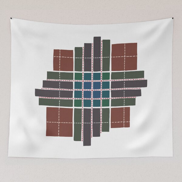 Item preview, Fraser Hunting Plaid Spot Design no background designed and sold by ATGFC.