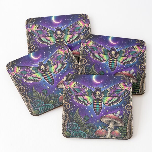 Item preview, Lunar Death Moth Botanical designed and sold by elaemor-art.