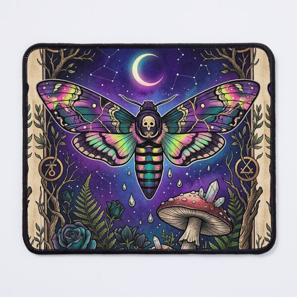Item preview, Lunar Death Moth Botanical designed and sold by elaemor-art.