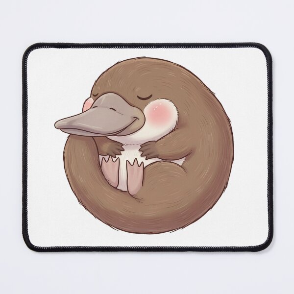 Item preview, Kawaii Round Brown Platypus designed and sold by Teeny Quities.