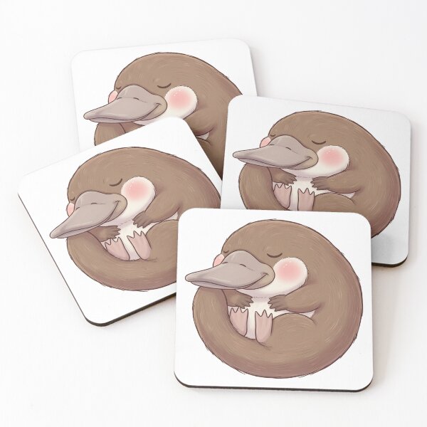Item preview, Kawaii Round Brown Platypus designed and sold by Teeny Quities.