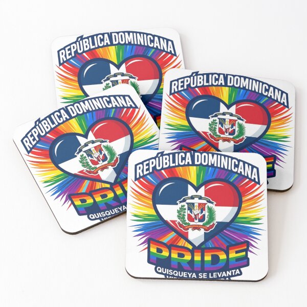 Item preview, Dominican Pride: Vibrant Heart & Rainbow Flag Emblem designed and sold by Wear Sculpt.
