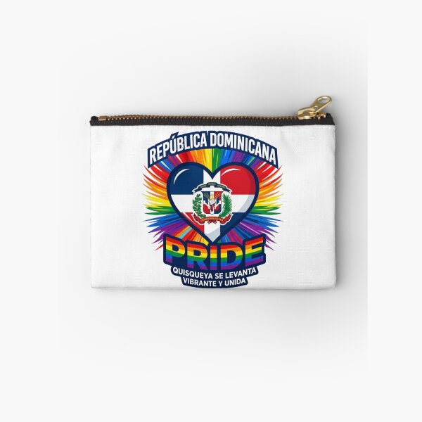 Item preview, Dominican Pride: Vibrant Heart & Rainbow Flag Emblem designed and sold by Wear Sculpt.