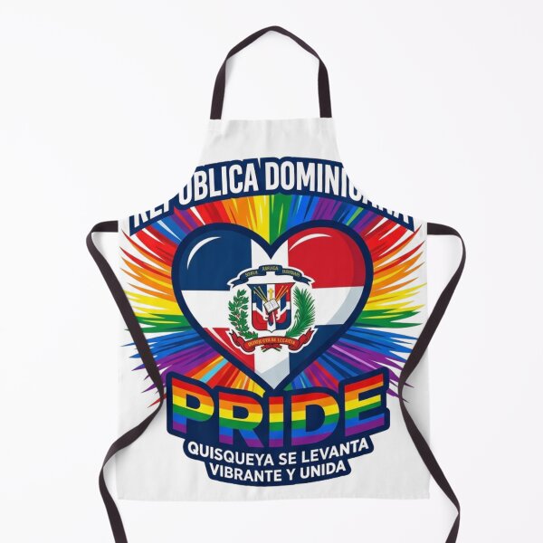 Item preview, Dominican Pride: Vibrant Heart & Rainbow Flag Emblem designed and sold by Wear Sculpt.