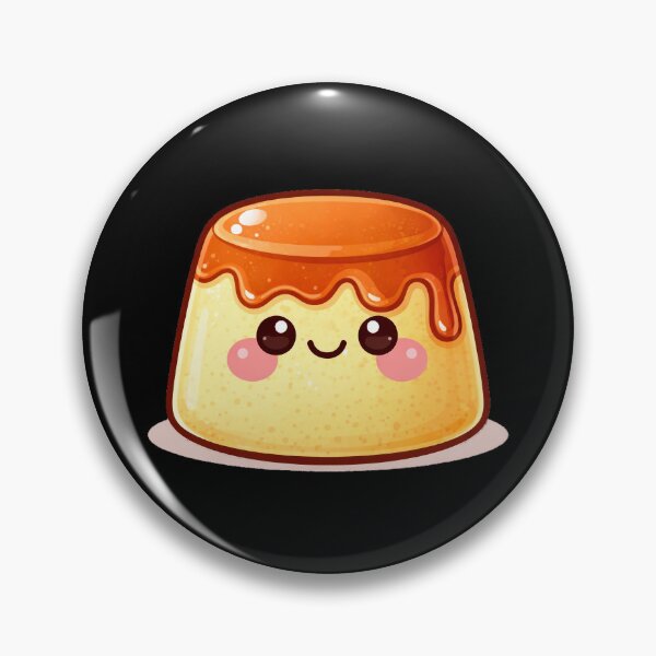 Item preview, Cute Kawaii Pudding Character Sweet Dessert designed and sold by ImagenFusionP.