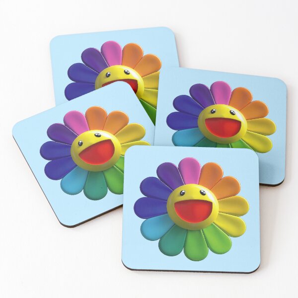 Item preview, Colorful flower with a happy smile in 3D style designed and sold by YChangShop.