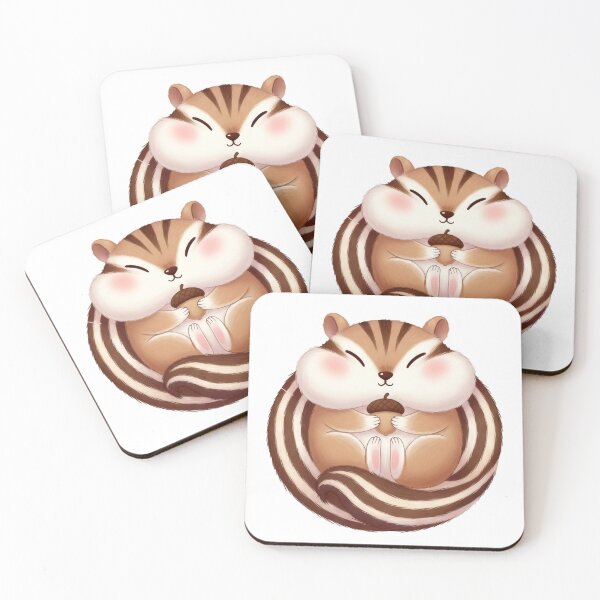 Item preview, Adorable Round Chipmunk With Nut designed and sold by Teeny Quities.