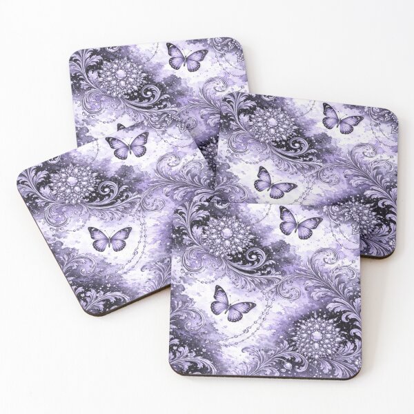 Item preview, Matte Purple Butterflies & Watercolors designed and sold by DesignsByPrnces.