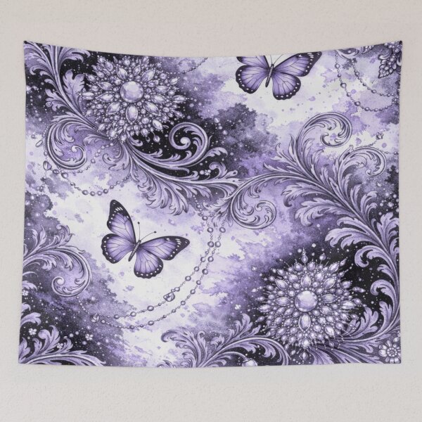 Item preview, Matte Purple Butterflies & Watercolors designed and sold by DesignsByPrnces.
