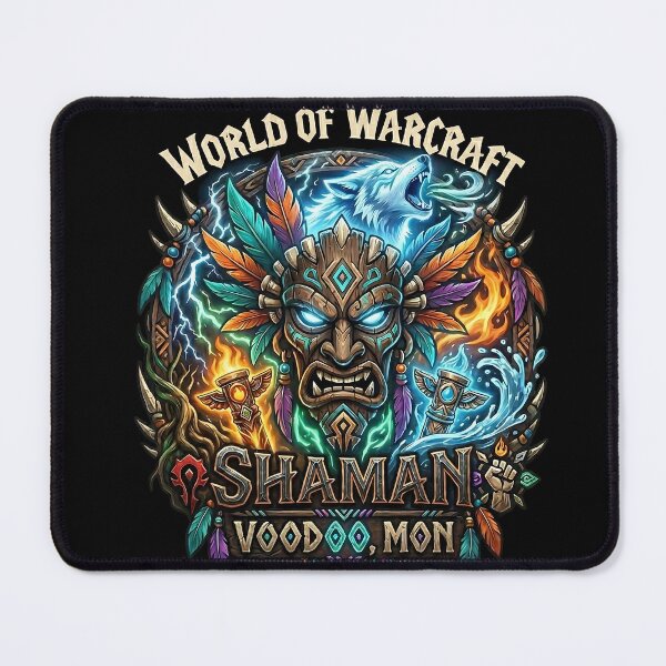 Item preview, Shaman Class Crest: Voodoo, Mon designed and sold by InspirAI.
