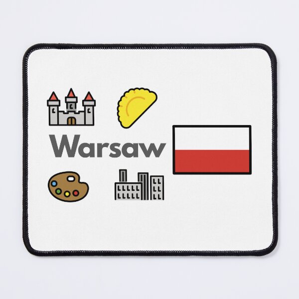 Item preview, Warsaw City Icons - Poland Pierogi & Old Town Travel Design designed and sold by iccdesignsshop.