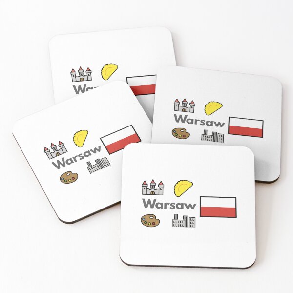 Item preview, Warsaw City Icons - Poland Pierogi & Old Town Travel Design designed and sold by iccdesignsshop.
