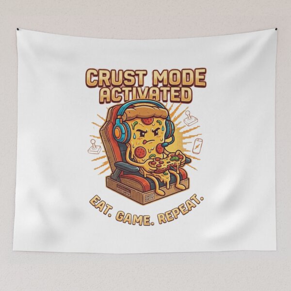 Item preview, Crust Mode Activated Pizza Gamer - Funny Gaming Chair designed and sold by Wear Sculpt.