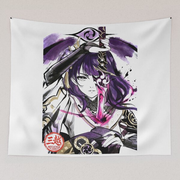 Artikelvorschau, Raiden Shogun Sumi-e entworfen und verkauft von Mitsugoshi.