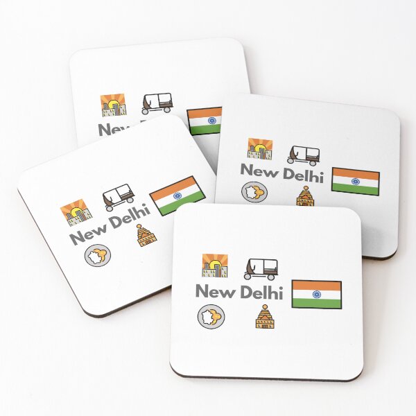 Item preview, New Delhi City Icons - India Curry & Rickshaw Travel Design designed and sold by iccdesignsshop.