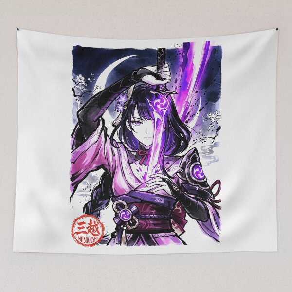 Artikelvorschau, Raiden Shogun Sumi-e entworfen und verkauft von Mitsugoshi.