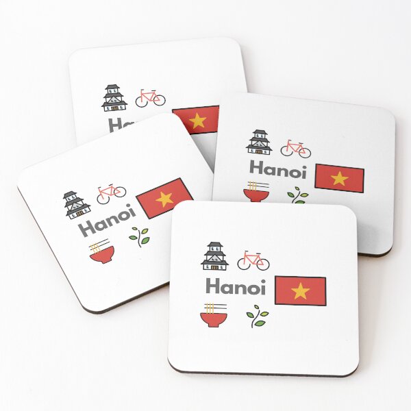 Item preview, Hanoi City Icons - Vietnam Pho & Bicycle Travel Design designed and sold by iccdesignsshop.