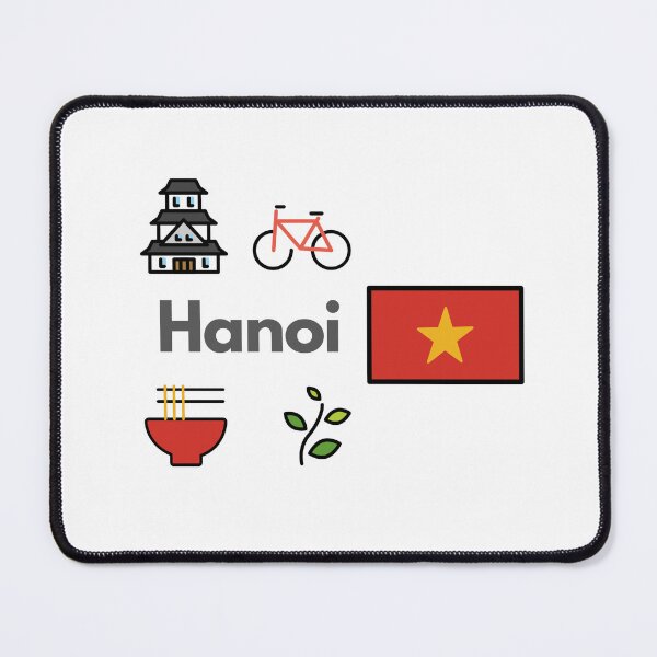 Item preview, Hanoi City Icons - Vietnam Pho & Bicycle Travel Design designed and sold by iccdesignsshop.