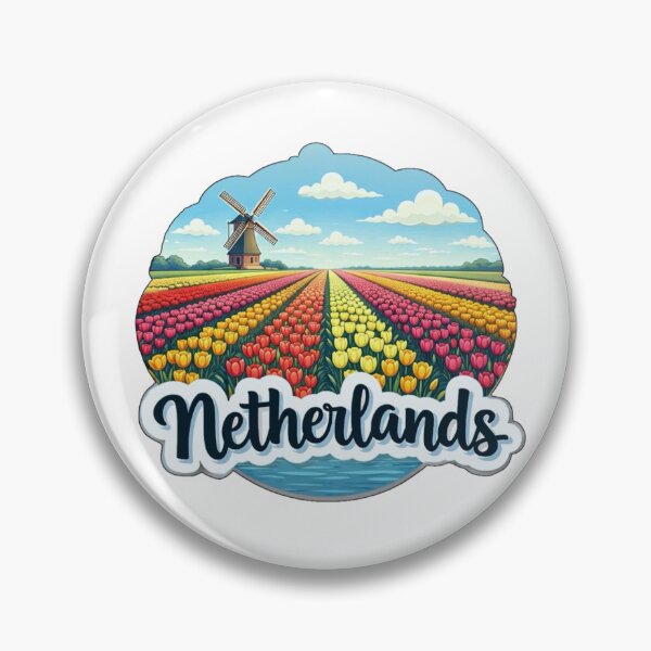 Item preview, Netherlands Tulip Fields designed and sold by Myra365Art.