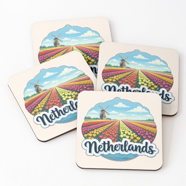 Item preview, Netherlands Tulip Fields designed and sold by Myra365Art.