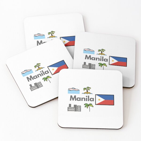 Item preview, Manila City Icons - Philippines Tropical Island & Skyline Travel Design designed and sold by iccdesignsshop.